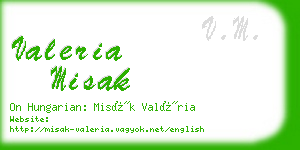 valeria misak business card